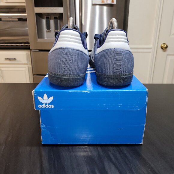 Adidas Samba Originals OG Preloved Ink Halo Blue Night Indigo Gum Sole Sneakers - Picture 5 of 12